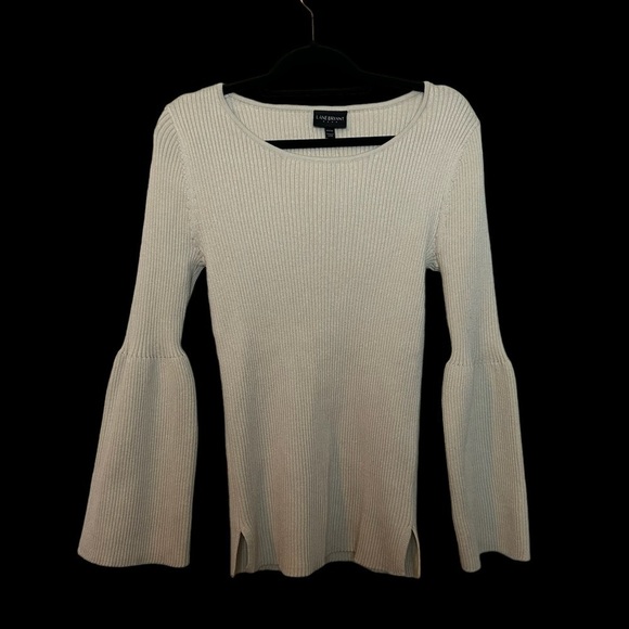 Lane Bryant NWT Ribbed Long Bell Sleeve Pullover Sweater Top - Picture 2 of 13